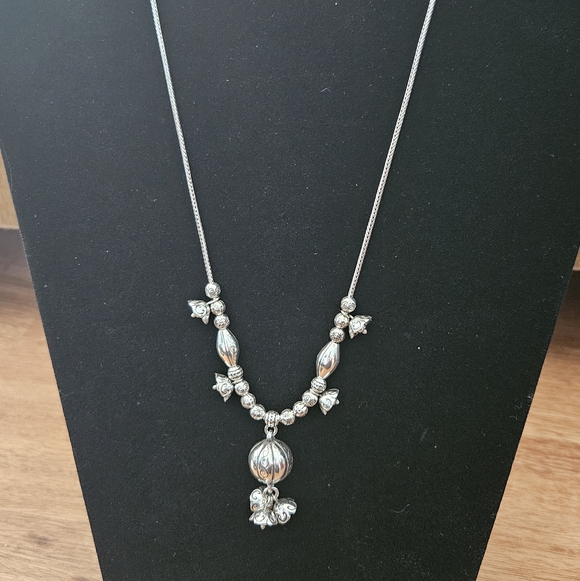 Brighton Jewelry - Brighton Silver Floral Necklace And Bracelet